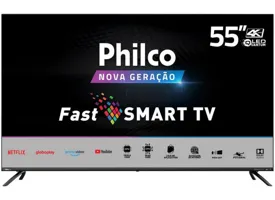 Smart TV QLED 55" Philco 4K HDR PTV55G72SBL 3 HDMI