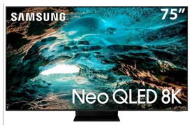 Smart TV QLED 75" Samsung 8K HDR QN75QN800AGXZD 4 HDMI