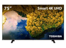 Smart TV DLED 75" Toshiba 4K HDR 75C350LS 3 HDMI