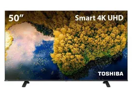Smart TV TV DLED 50" Toshiba 4K HDR 50C350LS 3 HDMI