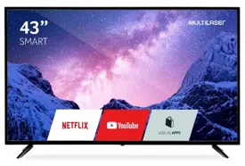 Smart TV LED 43" Multilaser Full HD TL027 3 HDMI