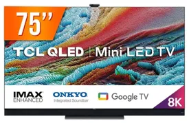 Smart TV Mini LED 75" TCL 8K HDR 75X925 4 HDMI
