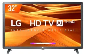 Smart TV LCD 32" LG ThinQ AI HDR 32LQ621CBSBAWZ 2 HDMI