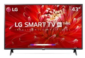 Smart TV LED 43" LG ThinQ AI Full HD HDR 43LM6300PSB