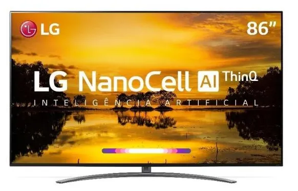 Smart TV Nano Cristal 86" LG 4K HDR 86SM9070PSA 4 HDMI