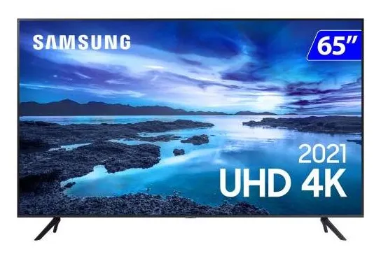 Smart TV LED 65" Samsung Crystal 4K HDR UN65AU7700GXZD