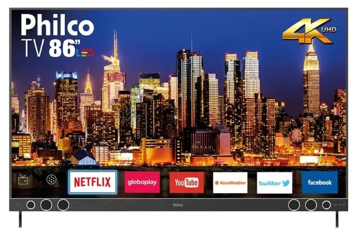 Smart TV LED 86" Philco 4K HDR PTV86P50SNSG 4 HDMI