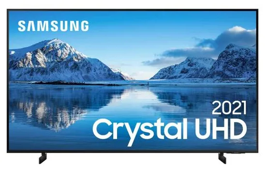 Smart TV LED 55" Samsung Crystal 4K HDR UN55AU8000GXZD