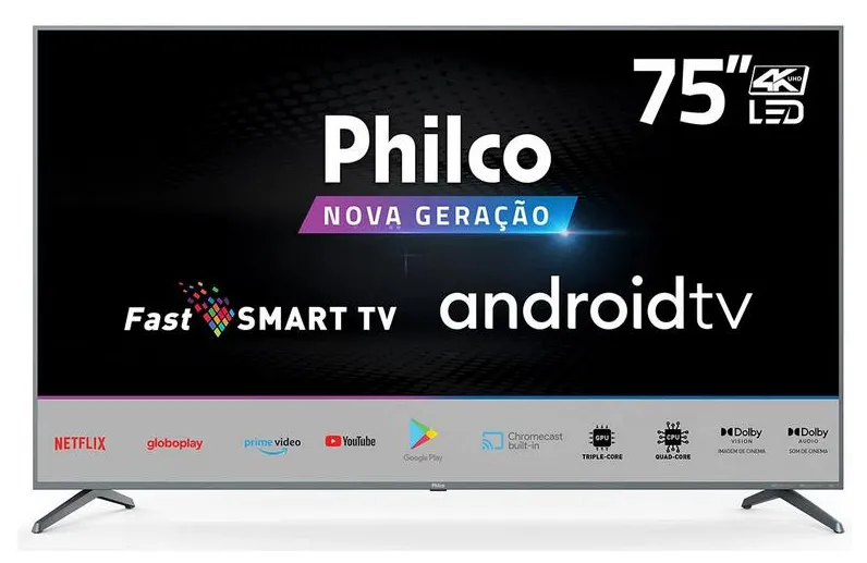 Smart TV LED 75" Philco 4K PTV75M70AGCSG 4 HDMI