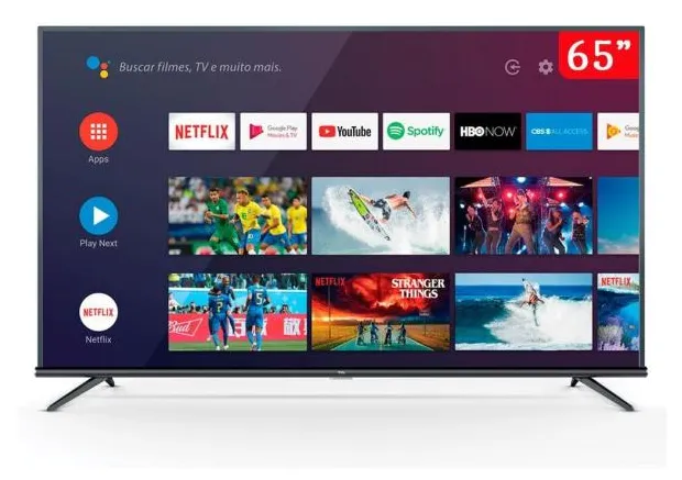 Smart TV LED 65" TCL 4K HDR 65P8M 3 HDMI