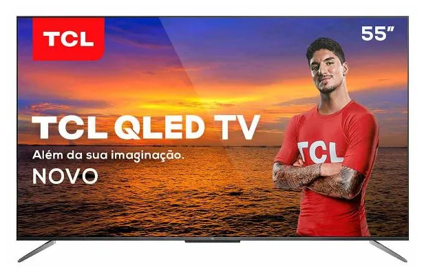 Smart TV QLED 55" TCL 4K HDR 55C715 3 HDMI