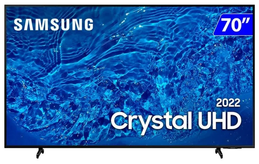 Smart TV LED 70" Samsung Crystal 4K HDR UN70BU8000GXZD