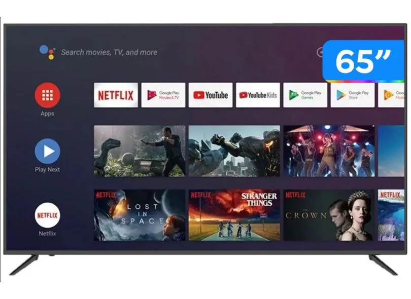 Smart TV QLED 65" JVC 4K LT-65MB708 4 HDMI