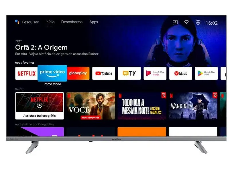 Smart TV LED 40" Britânia BTV40E3AAGSSGBLF