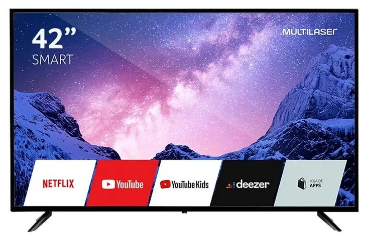 Smart TV LED 42" Multilaser Full HD HDR TL041 3 HDMI