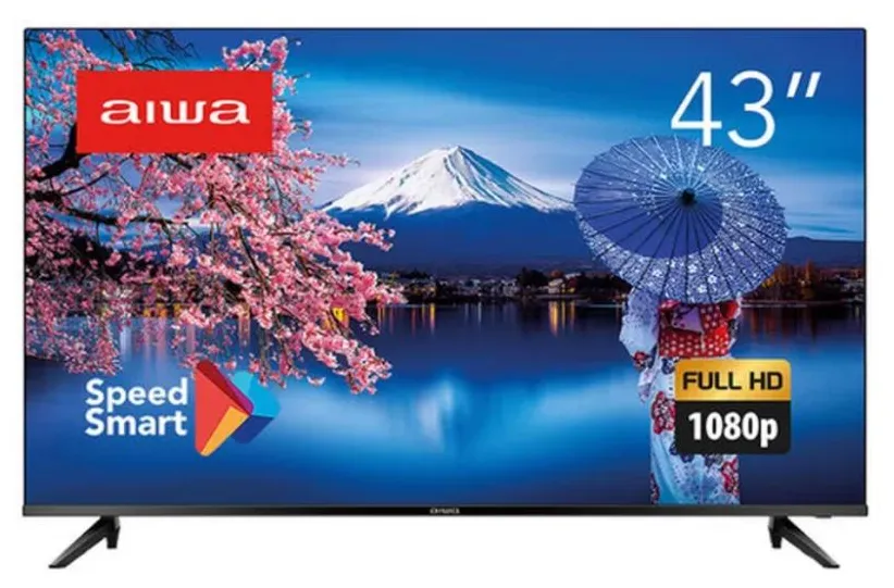 Smart TV LED 43" Aiwa Full HD HDR AWS-TV-43-BL-01 3 HDMI