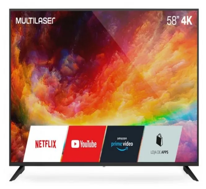 Smart TV LED 58" Multilaser 4K TL039 3 HDMI