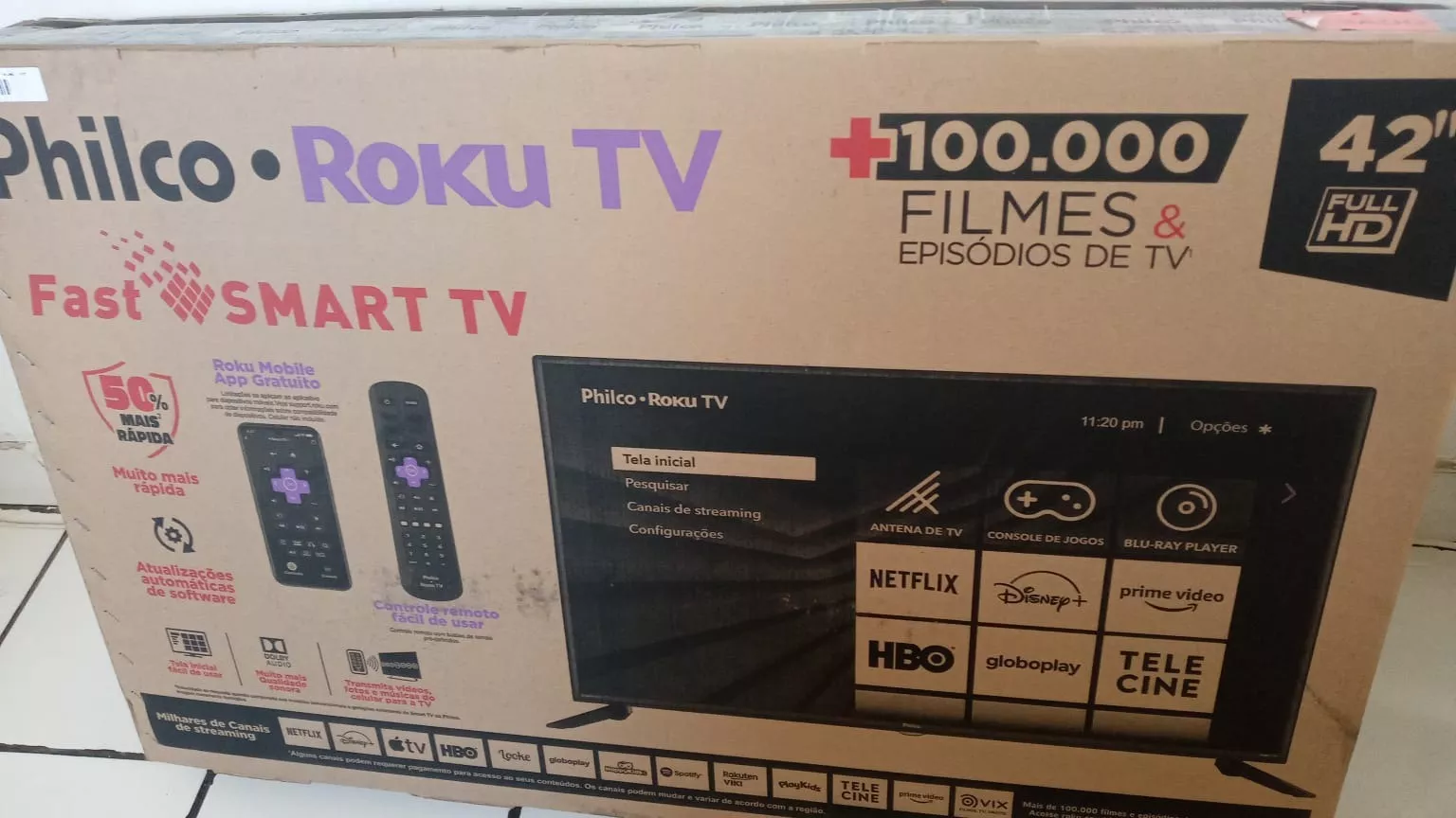 Smart TV LED 42 Philco Full HD PTV42G52RCF 3 HDMI com o Melhor Preço é no  Zoom