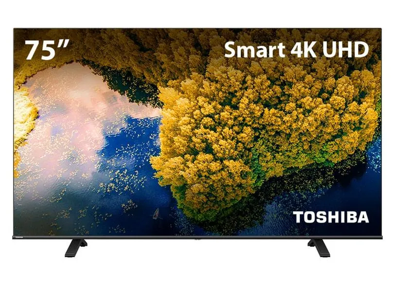 Smart TV DLED 75" Toshiba 4K HDR 75C350LS 3 HDMI