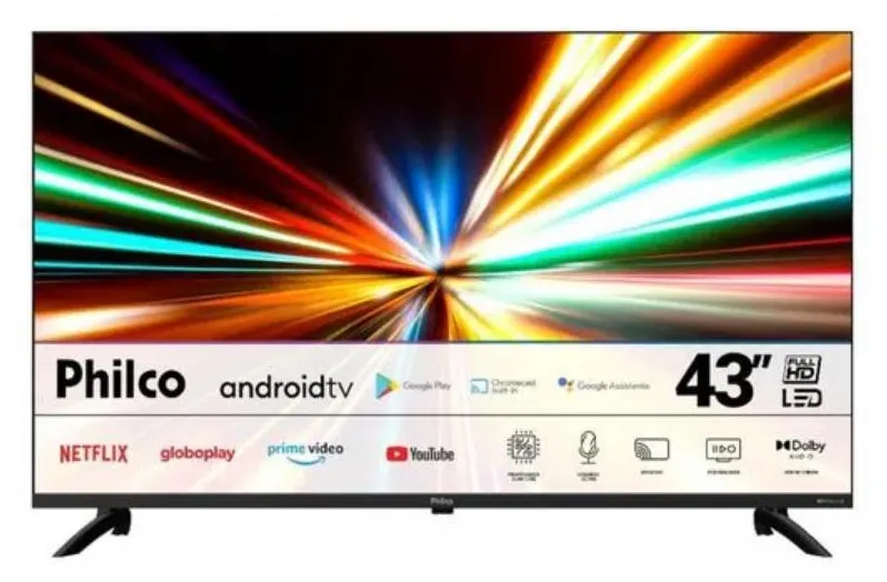 Smart TV TV DLED 43" Philco Full HD PTV43D10AG11SKF 3 HDMI