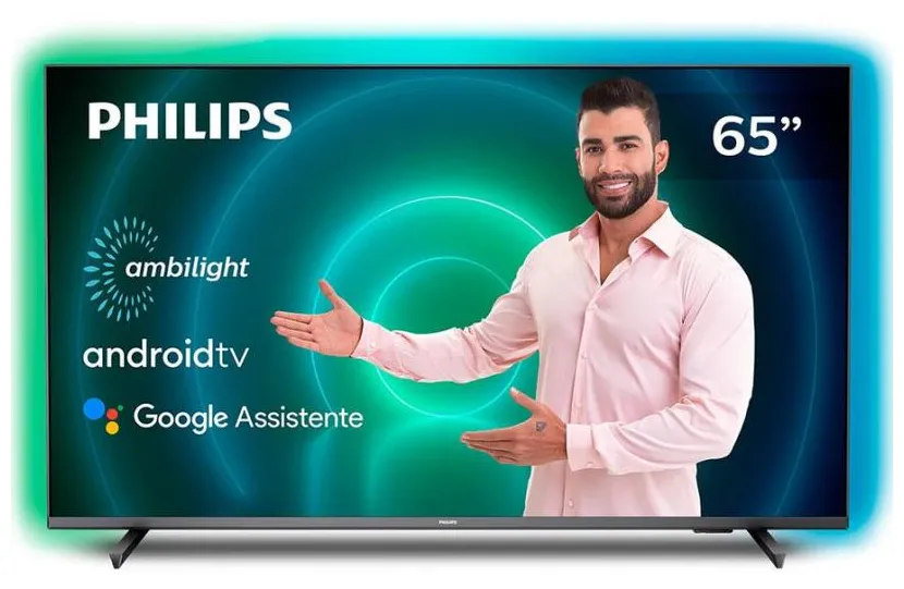 Smart TV LED 65" Philips 4K HDR 65PUG7906/78 4 HDMI