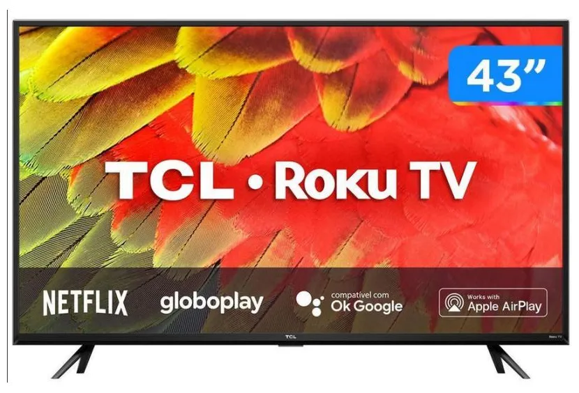 Smart TV LED 43" TCL Full HD 43RS530 3 HDMI