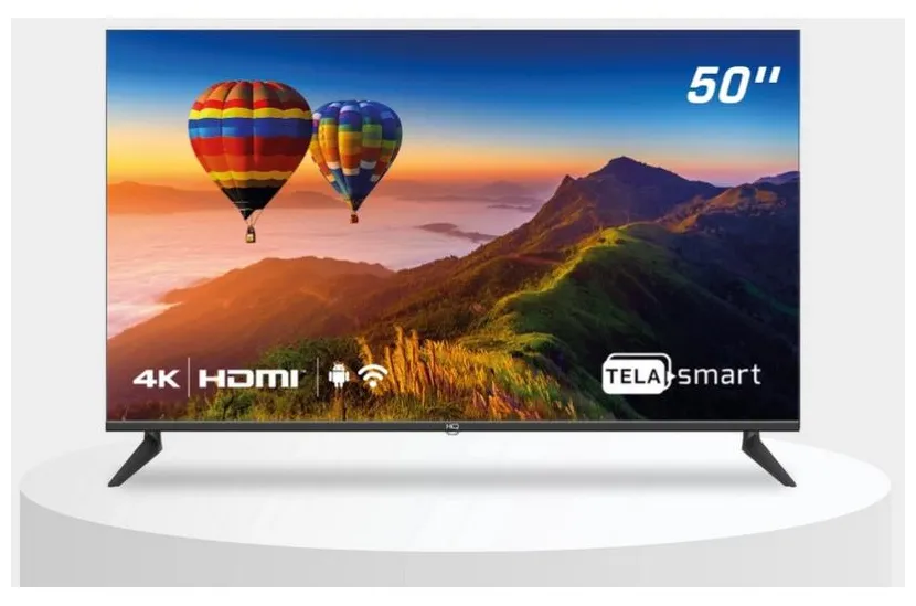 Smart TV LED 50" HQ 4K HDR HQSTV50NK 3 HDMI