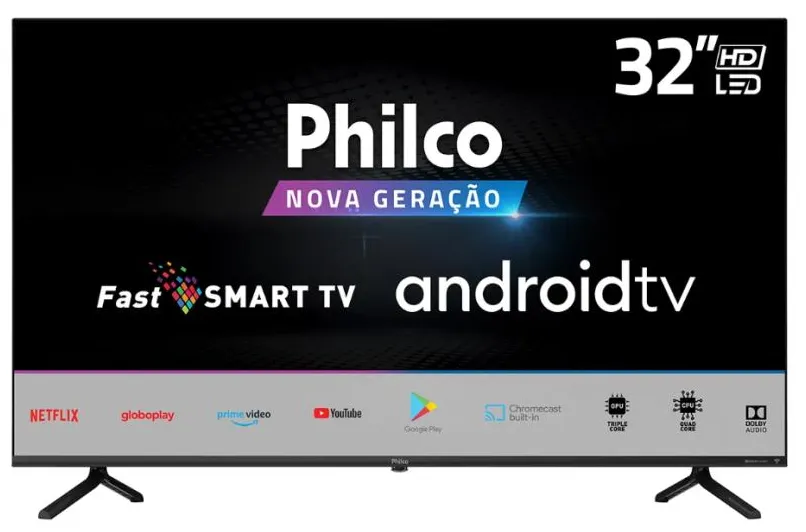 Smart TV LED 32" Philco PTV32E20AGBL 2 HDMI