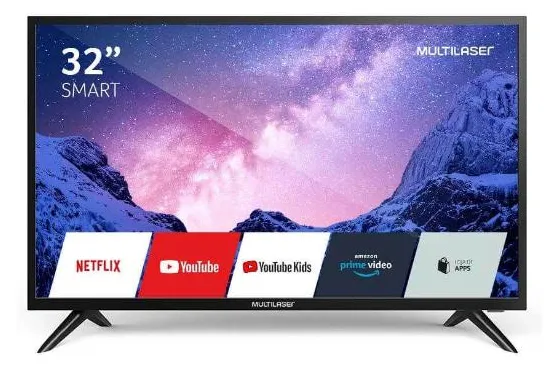 Smart TV LCD 32" Multilaser TL031 2 HDMI