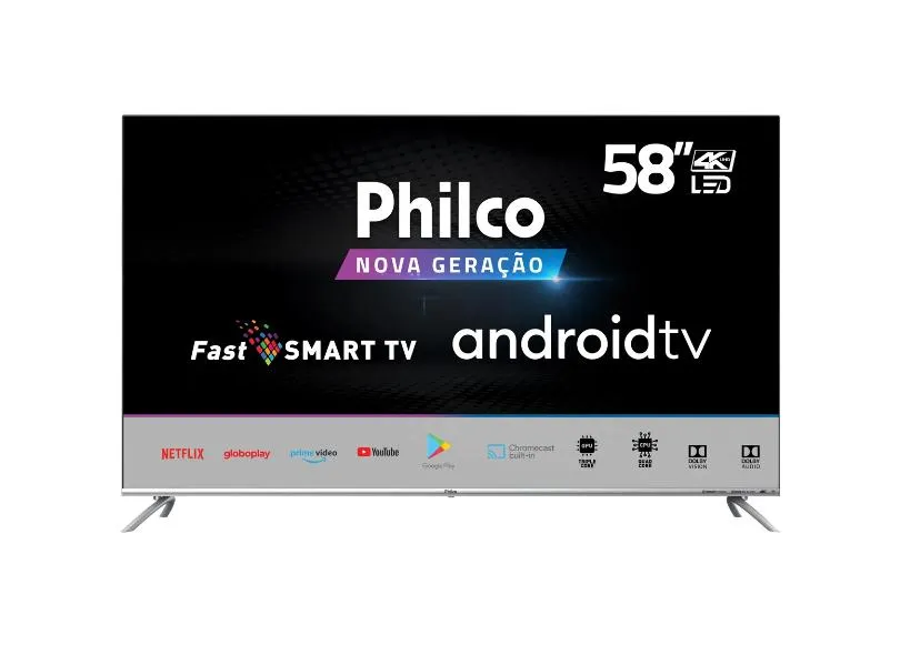 Smart TV LED 58" Philco 4K PTV58G71AGBLS 4 HDMI