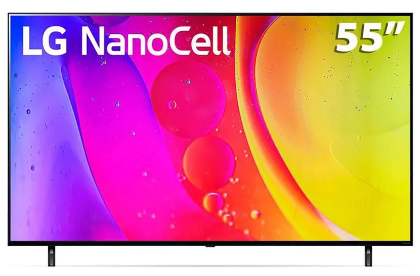 Smart TV Nano Cristal 55" LG ThinQ AI 4K HDR 55NANO80SQA.AWZ