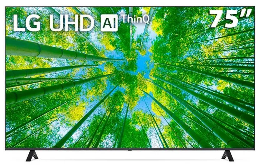 Smart TV LED 75" LG ThinQ AI 4K HDR 75UQ8050PSB.BWZ