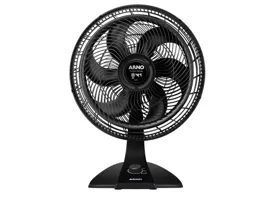 Ventilador de Mesa/Parede Arno Ventilador Arno 2 Em 1 Turbo Force 40Cm Vf42 Com 3 Velocidades Preto 40 cm 6 Pás 3 Velocidades