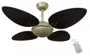 Ventilador Volare OffPetalo Quad Tabaco  Controle Remoto