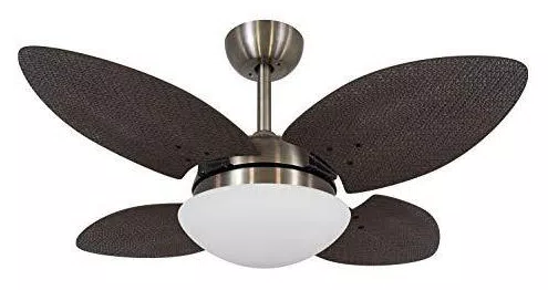 Ventilador De Teto Volare Bronze Vd28 Mini Pétalo Palmae Tabaco  Volare Volare  Bronze Pequeno