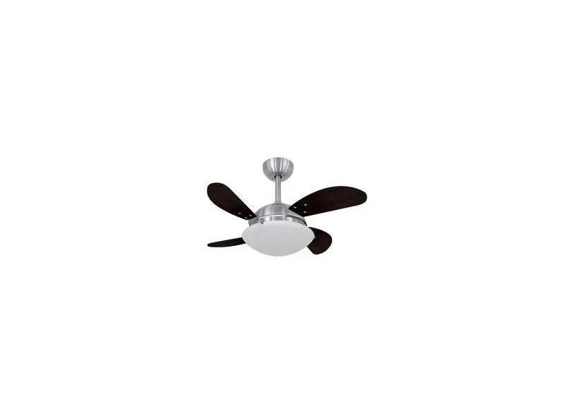 Ventilador de Teto Escovado Fly Mini Tabaco em Alumínio  Volare