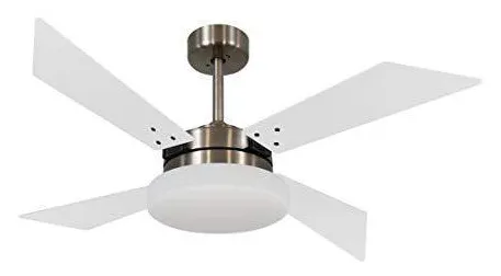 Ventilador De Teto 4 Pás Volare Tech  Vidro Plano Bronze 