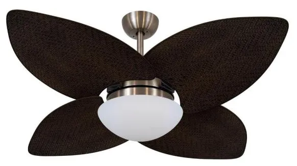 Ventilador De Teto Volare Bronze Vd42 Dunamis Palmae 4 Pás Tabaco  - 