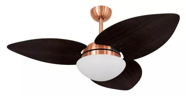 Ventilador De Teto Volare Cobre Vd42 Dunamis S3 3 Pás Tabaco - 