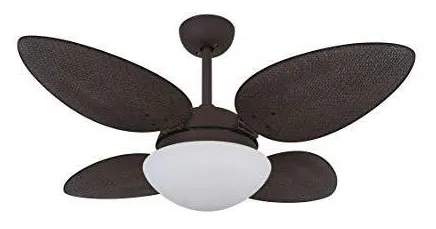 Ventilador De Teto Marrom Corten 4 Pás Volare Vr42 Petalo Palmae Tabaco  Volare Volare  Marrom Corten