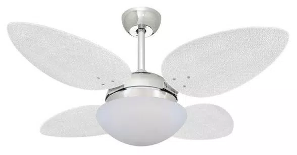 Ventilador De Teto Volare Cromo Vd42 4 Pás  -