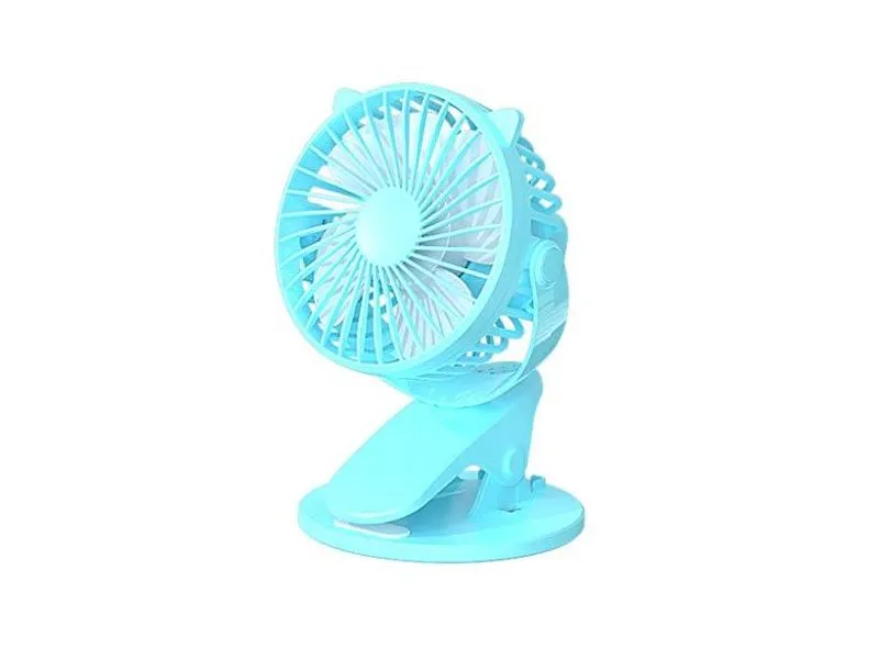 KYSA Ventilador portátil, novo USB recarregável com clipe para ventilador de mesa/mesa mini ventilador portátil com grampo giratório de 360 graus com ventilador de ar