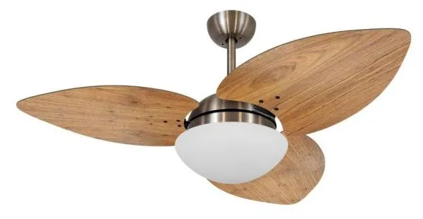 Ventilador De Teto Volare Bronze Vd42 Dunamis S3 Rádica 3 Pás Freijó - 