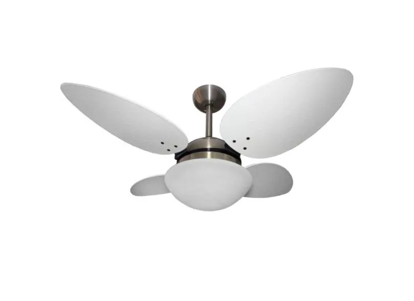 Ventilador De Teto 4 Pás Volare Bronze Vr42 Pétalo Palmae 