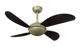 Ventilador Teto Volare Gold Fly Office Pás Tabaco - 