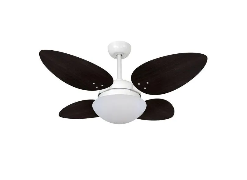 Ventilador De Teto Volare Braco Fosco Vd42 Pétalo 4 Pás Tabaco - 