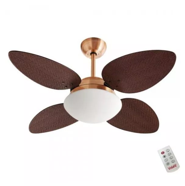 Ventilador de Teto Volare VR42 Pétalo Palmae 105 cm 4 Pás