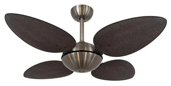 Ventilador De Teto Volare Bronze Office Pétalo 4 Pás 