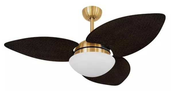 Ventilador De Teto Volare  Vd42 Dunamis S3 Palmae 3 Pás Tabaco - 