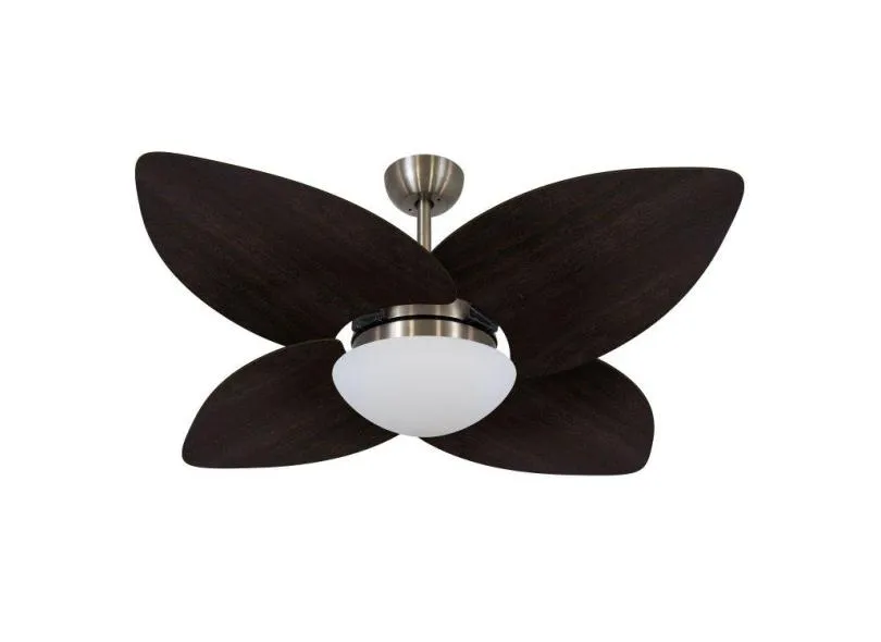 Ventilador De Teto  Vidro Fechado Dunamis Volare Bronze/Marrom